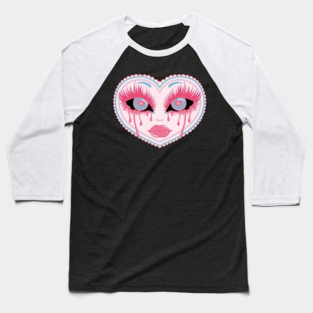 Beautiful Crier v1 Baseball T-Shirt by The Collective Few